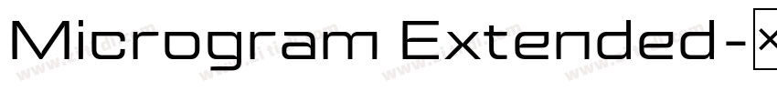 Microgram Extended字体转换